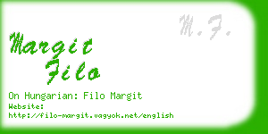 margit filo business card